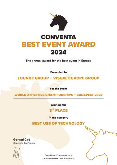 Conventa Best Event Award
